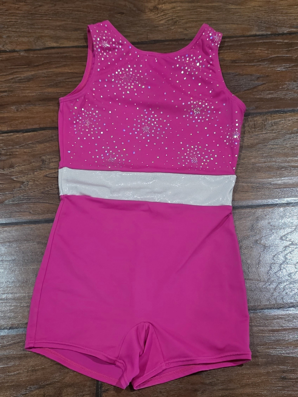 balera Hot Pink and White Girls' Dance Romper